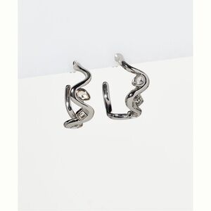 Anthropologie serpentine crystal Earrings